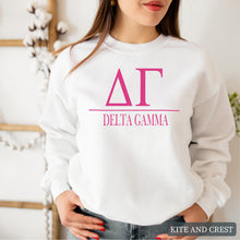 Load image into Gallery viewer, Big Letters Sorority Crewneck Sweatshirt
