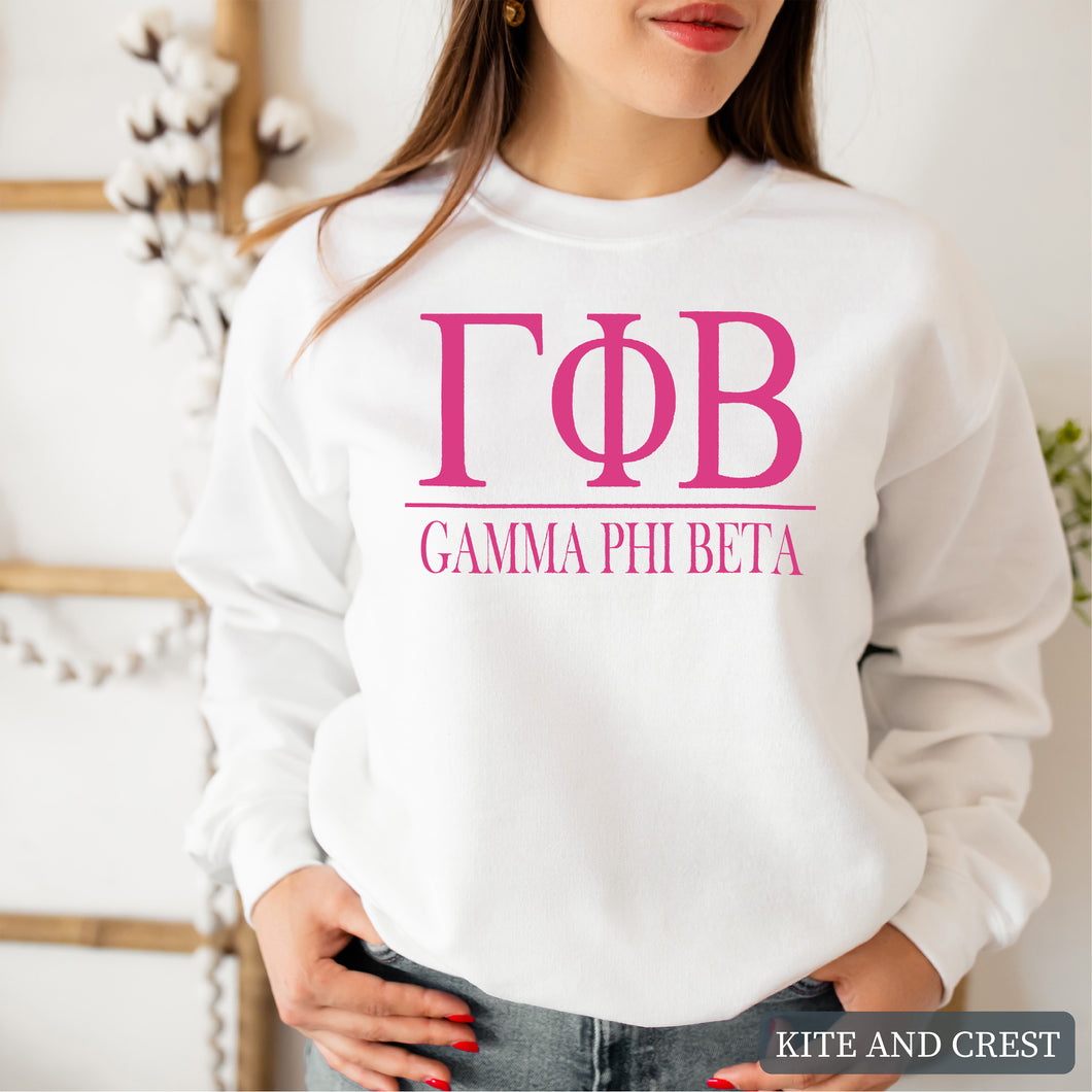 Big Letters Sorority Crewneck Sweatshirt