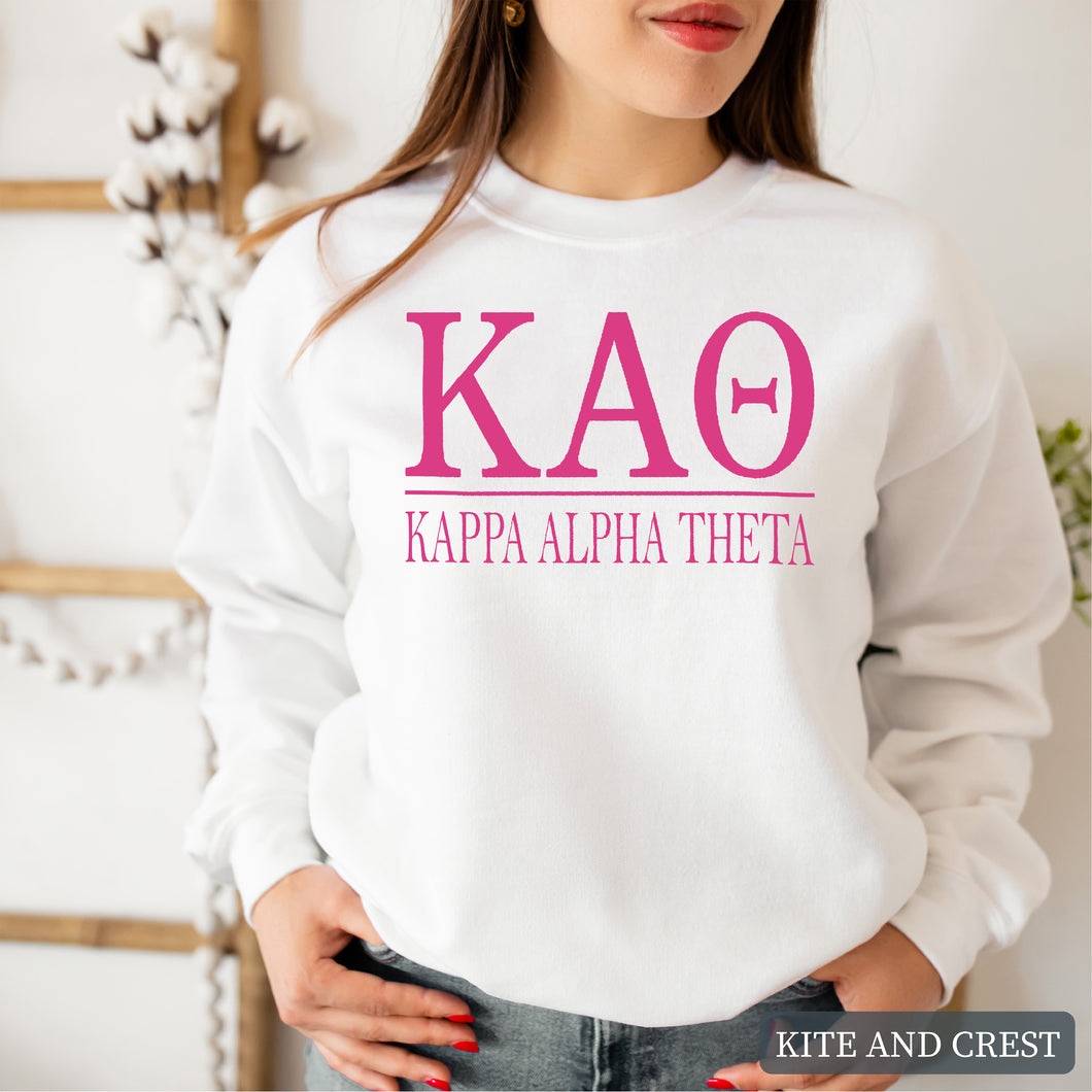 Big Letters Sorority Crewneck Sweatshirt