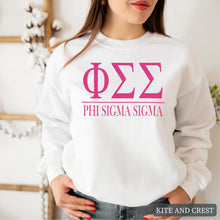 Load image into Gallery viewer, Big Letters Sorority Crewneck Sweatshirt
