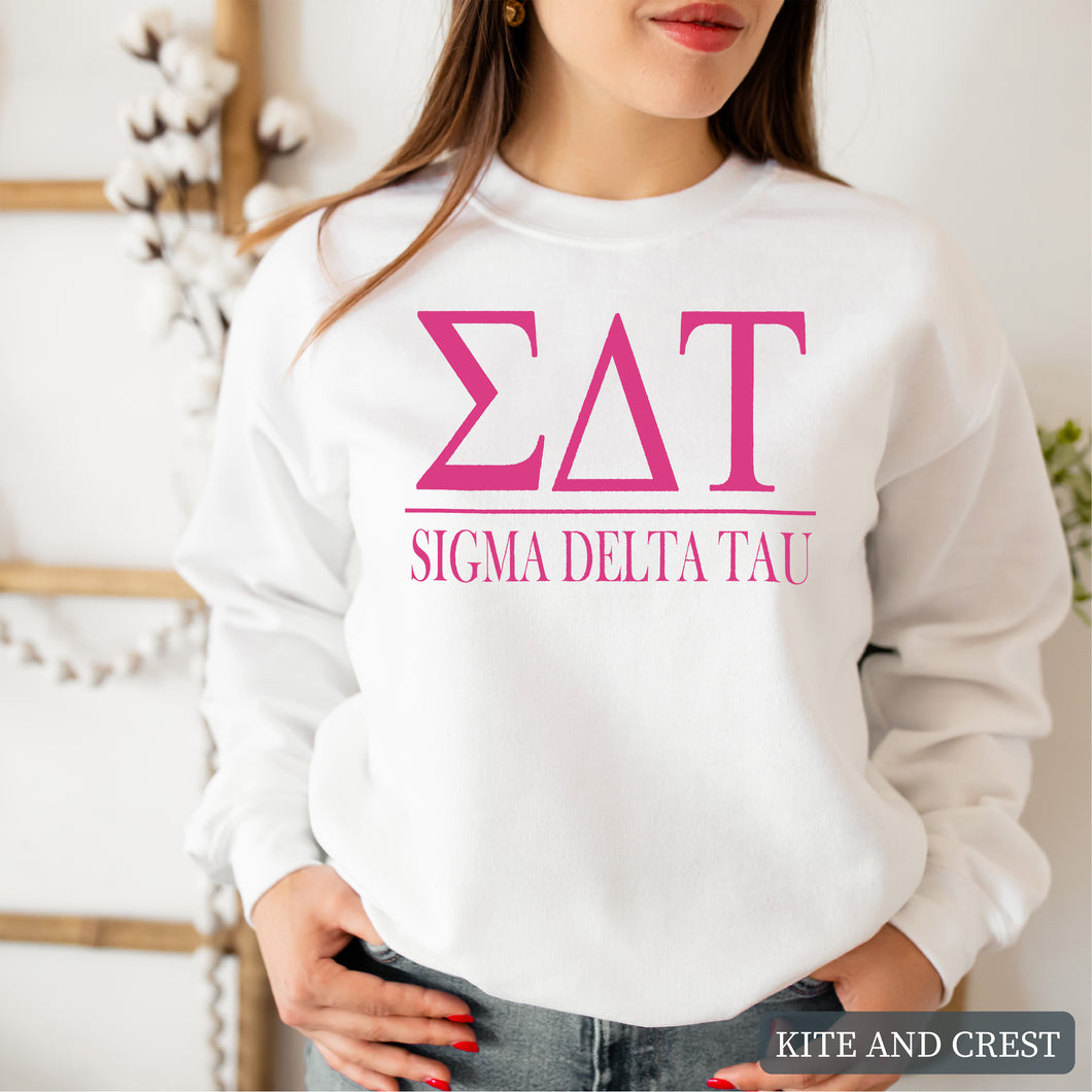 Big Letters Sorority Crewneck Sweatshirt