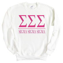 Load image into Gallery viewer, Big Letters Sorority Crewneck Sweatshirt
