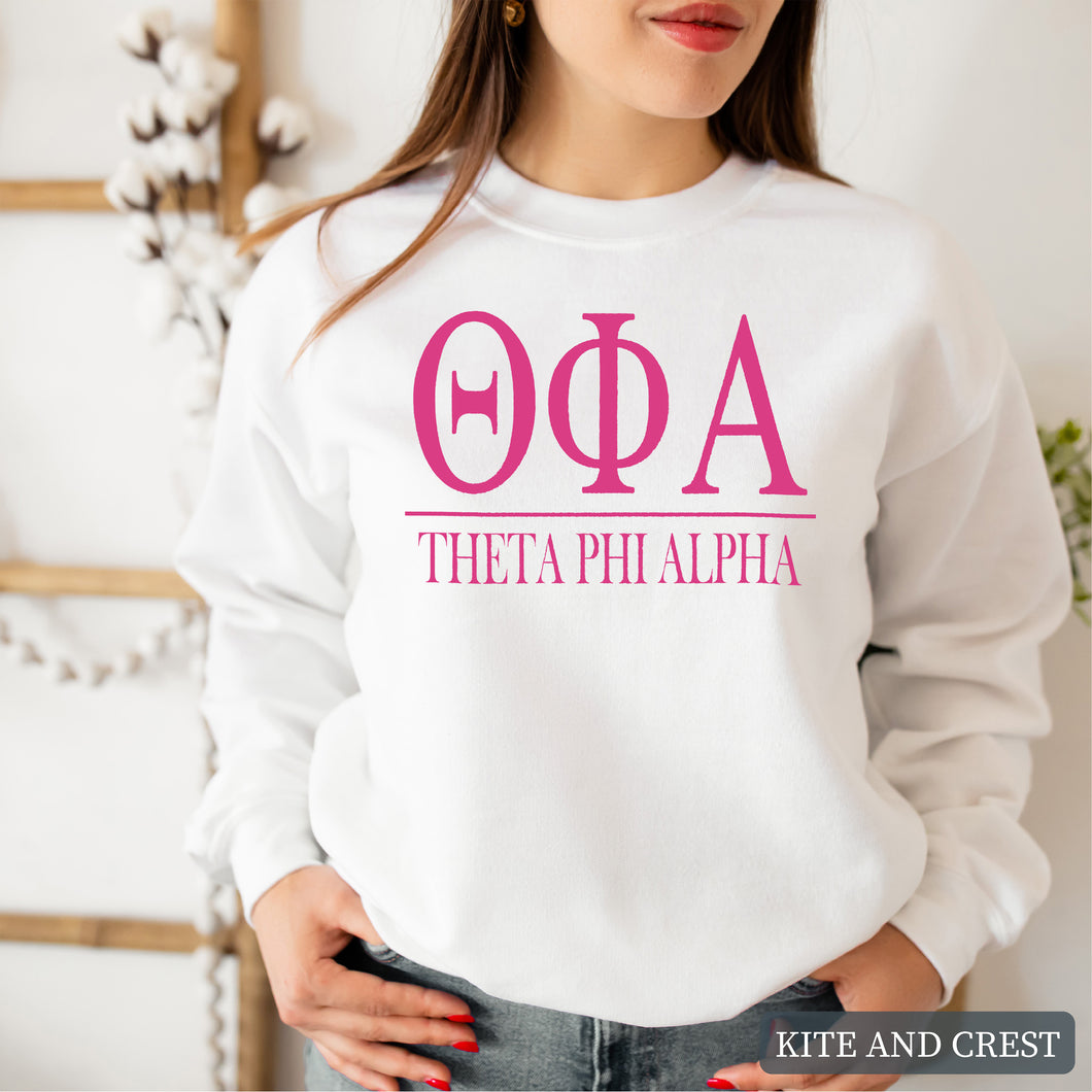 Big Letters Sorority Crewneck Sweatshirt