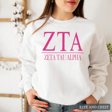 Load image into Gallery viewer, Big Letters Sorority Crewneck Sweatshirt
