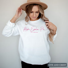 Load image into Gallery viewer, Sweatshirt | Vintage Alumna Crewneck Sweatshirt | Sorority Gift Idea
