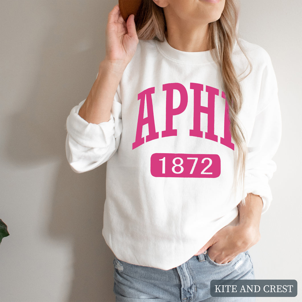 Sweatshirt | Large Established Crewneck Sweatshirt | Sorority Gift Idea