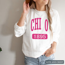 Load image into Gallery viewer, Sweatshirt | Large Established Crewneck Sweatshirt | Sorority Gift Idea
