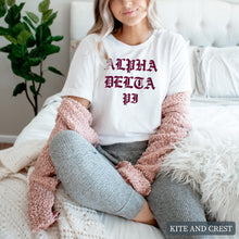 Load image into Gallery viewer, T-Shirt | Old Type Written Shirt | Sorority Gift Idea
