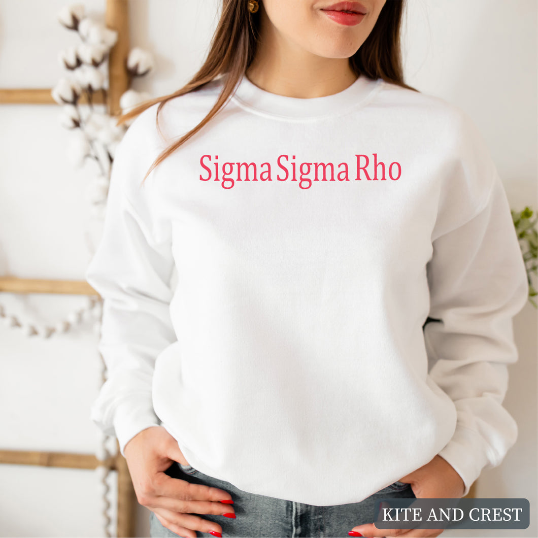 Basic Written Crewneck Sweatshirt