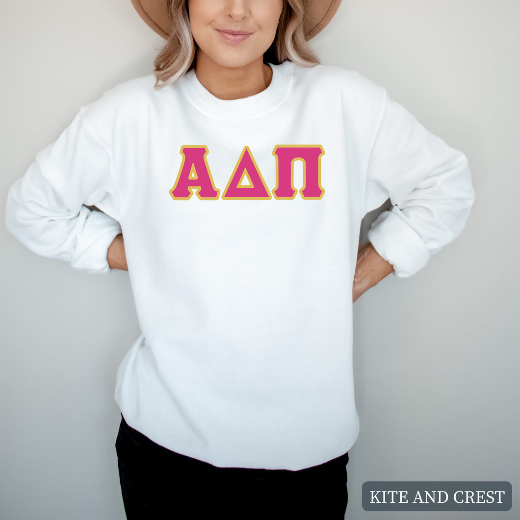 Sweatshirt - Cute Letters Crewneck Sweatshirt