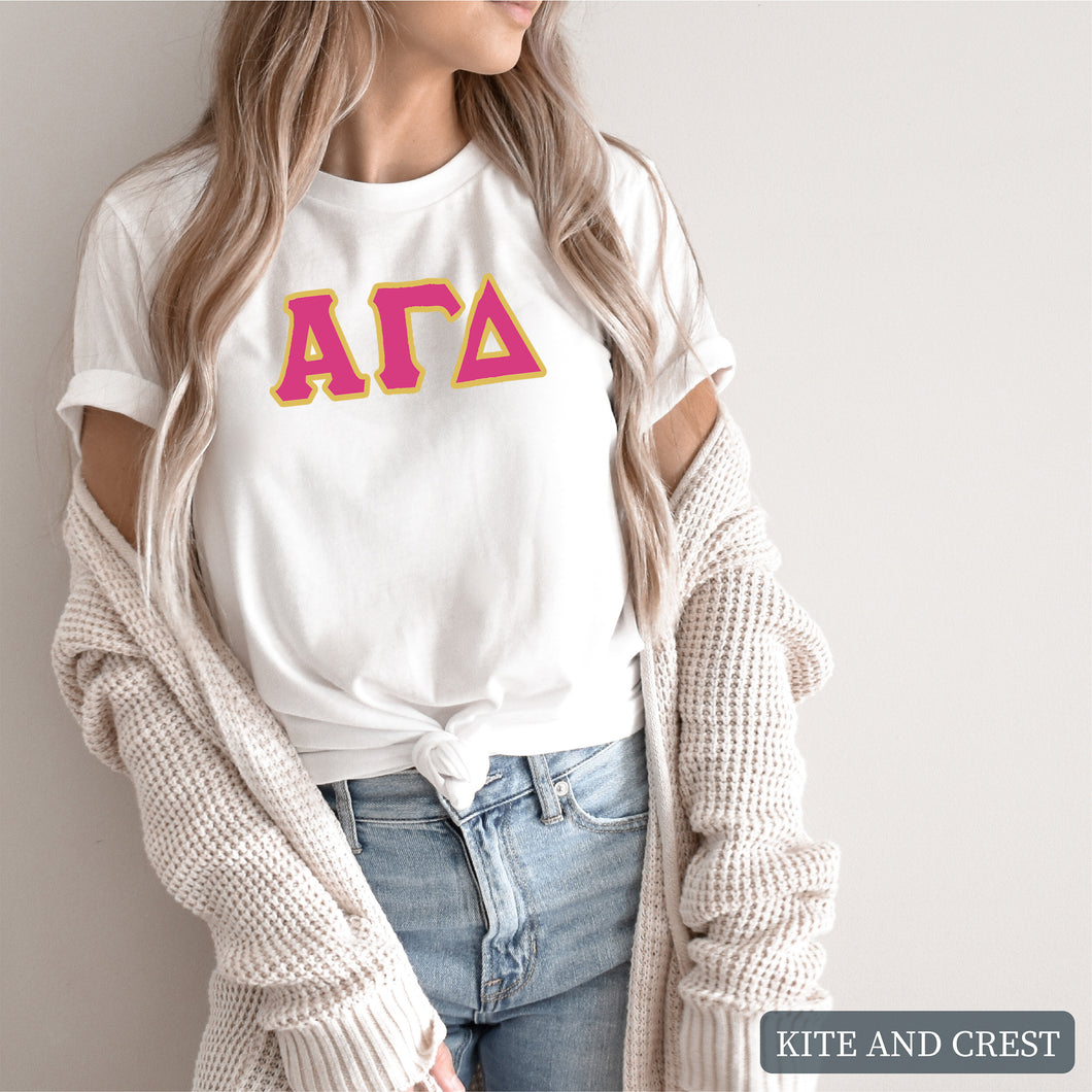 T-shirt - Cute Letters Tee