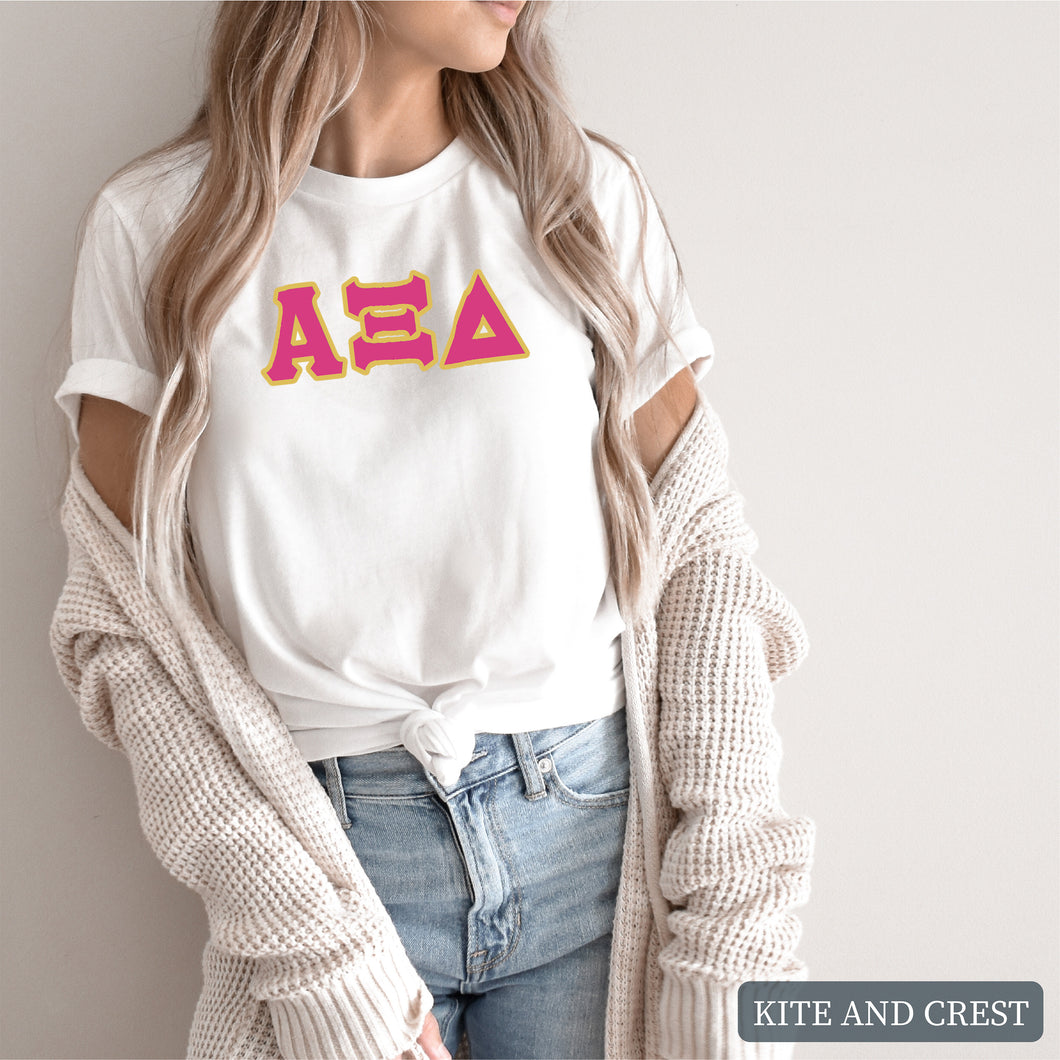 T-shirt - Cute Letters Tee