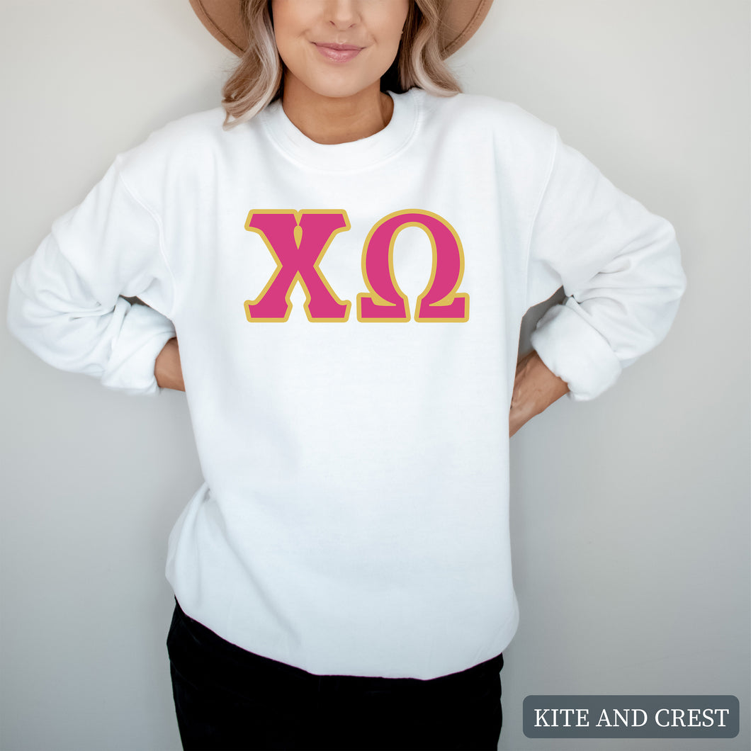 Sweatshirt - Cute Letters Crewneck Sweatshirt