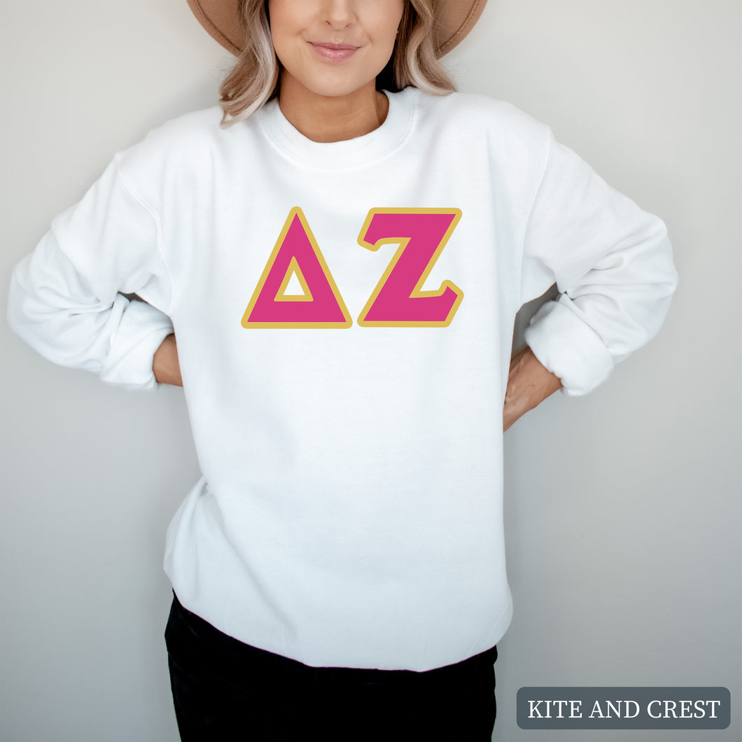 Sweatshirt - Cute Letters Crewneck Sweatshirt