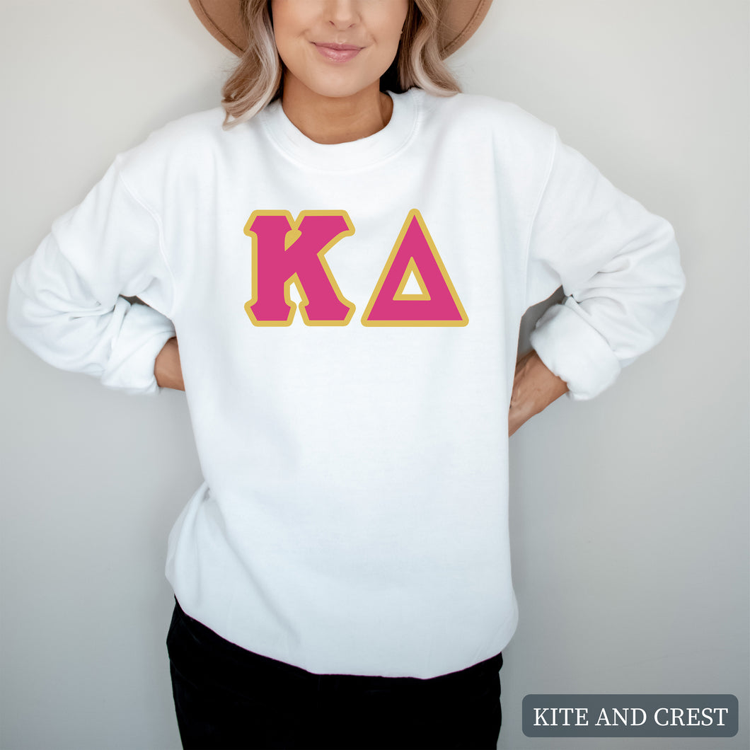 Sweatshirt - Cute Letters Crewneck Sweatshirt