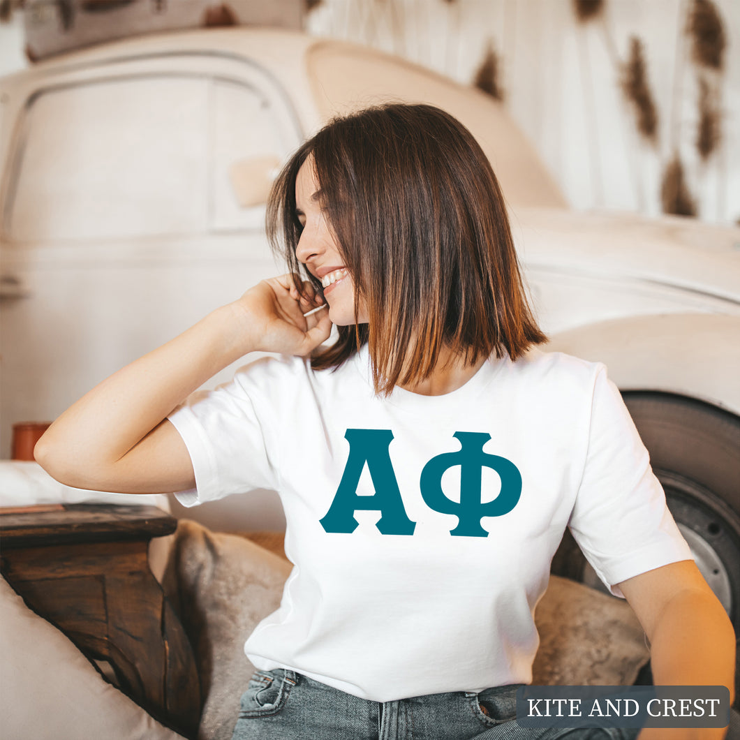 T-Shirt | Basic Large Letters Shirt | Sorority Gift Idea