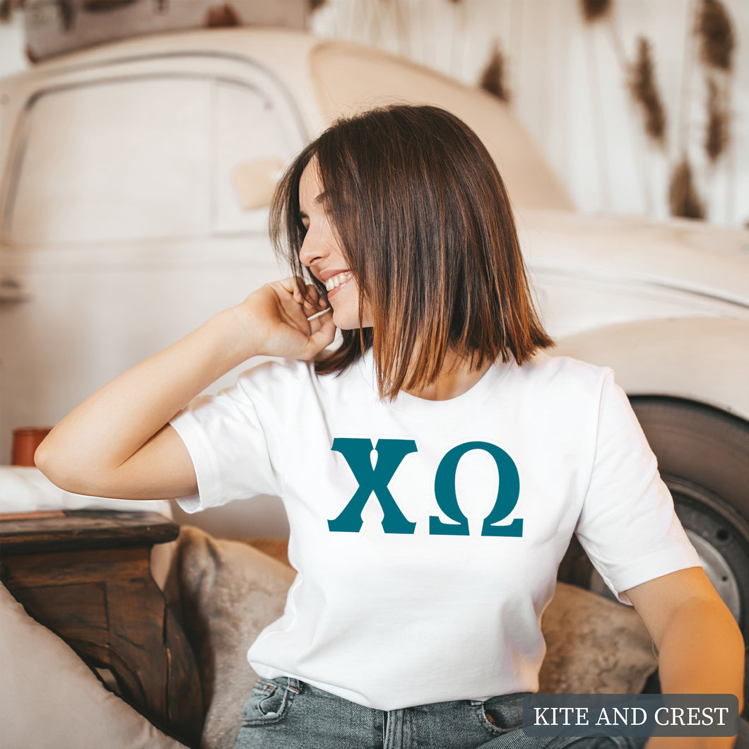 T-Shirt | Basic Large Letters Shirt | Sorority Gift Idea