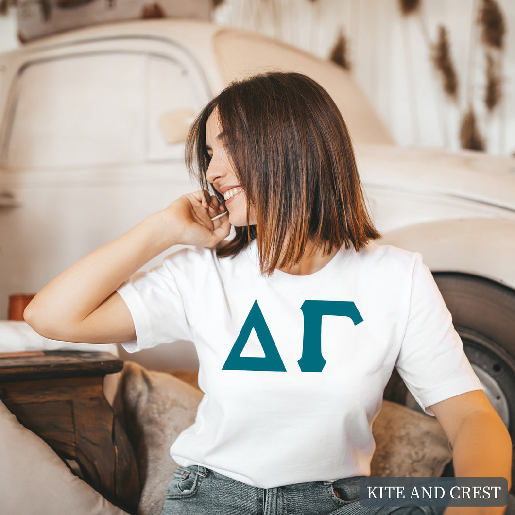 T-Shirt | Basic Large Letters Shirt | Sorority Gift Idea