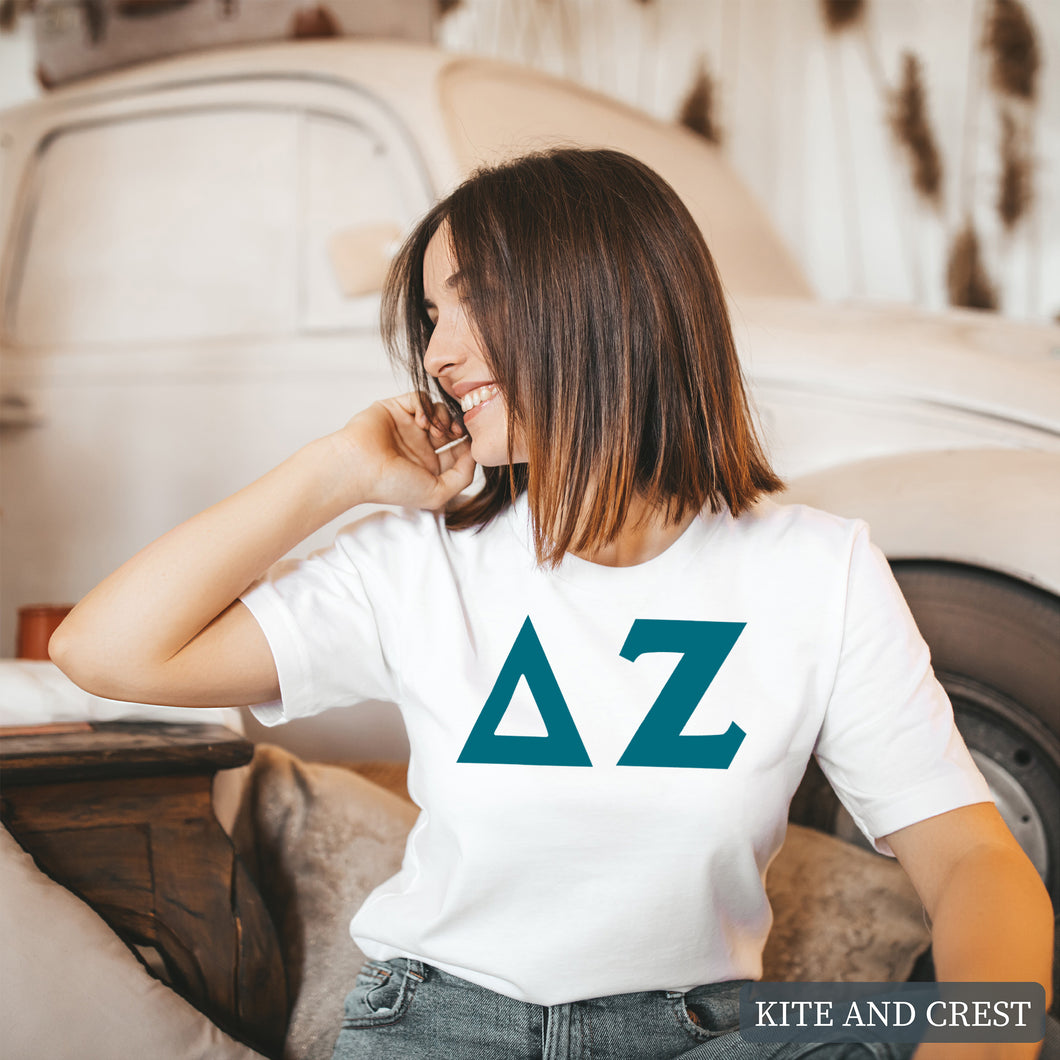 T-Shirt | Basic Large Letters Shirt | Sorority Gift Idea