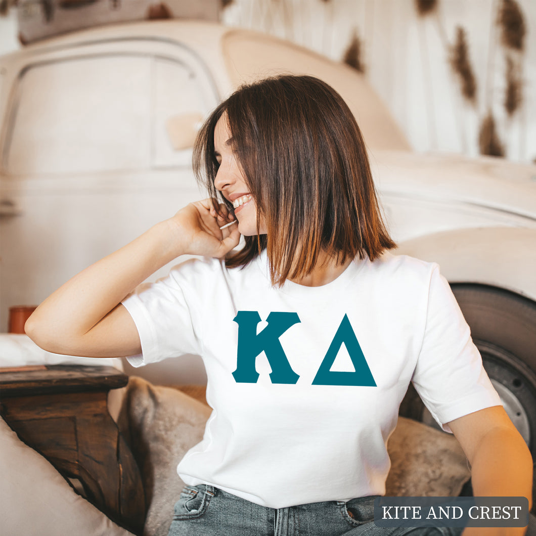 T-Shirt | Basic Large Letters Shirt | Sorority Gift Idea