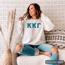 Load image into Gallery viewer, Sweatshirt | Basic Large Letters Crewneck Sweatshirt | Sorority Gift Idea
