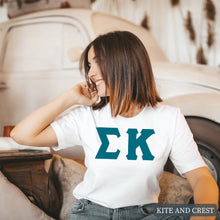 Load image into Gallery viewer, T-Shirt | Basic Large Letters Shirt | Sorority Gift Idea
