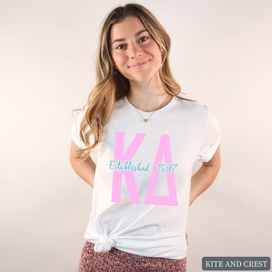 T-shirt - Bright Retro Tee