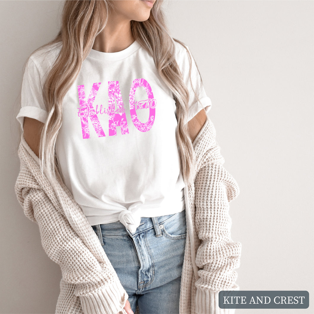 nk Floral Sorority T-Shirt