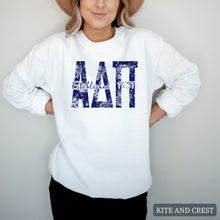 Load image into Gallery viewer, Blue Floral Sorority Crewneck Sweatshirt
