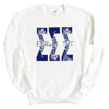 Load image into Gallery viewer, Blue Floral Sorority Crewneck Sweatshirt
