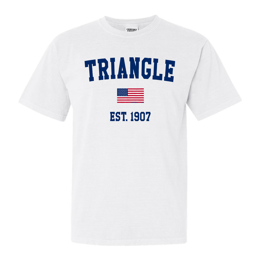 USA Flag Comfort Colors T-Shirt - Fraternity Tee