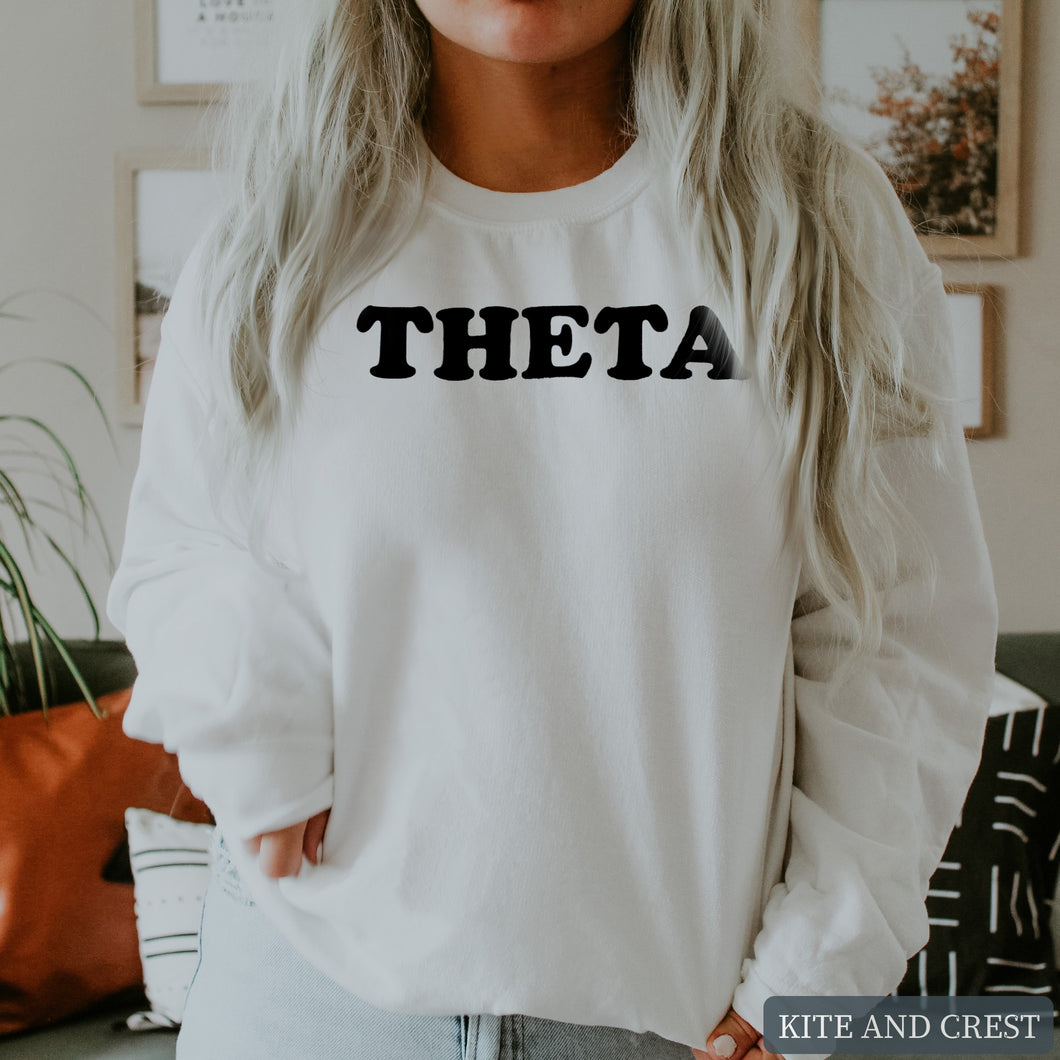 Sweatshirt - Block Name Crewneck Sweatshirt