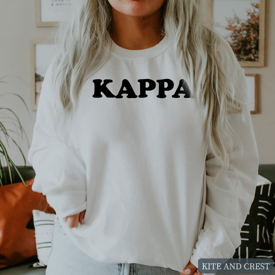 Sweatshirt - Block Name Crewneck Sweatshirt