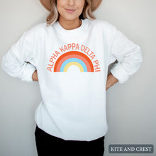 Load image into Gallery viewer, Colorful Rainbow Crewneck Sweatshirt
