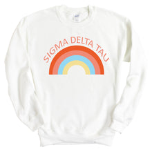 Load image into Gallery viewer, Sweatshirt - Colorful Rainbow Crewneck Sweatshirt
