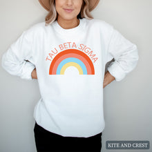 Load image into Gallery viewer, Colorful Rainbow Crewneck Sweatshirt
