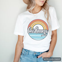 Load image into Gallery viewer, T-shirt - Wavy Rainbow Tee
