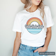 Load image into Gallery viewer, T-shirt - Wavy Rainbow Tee
