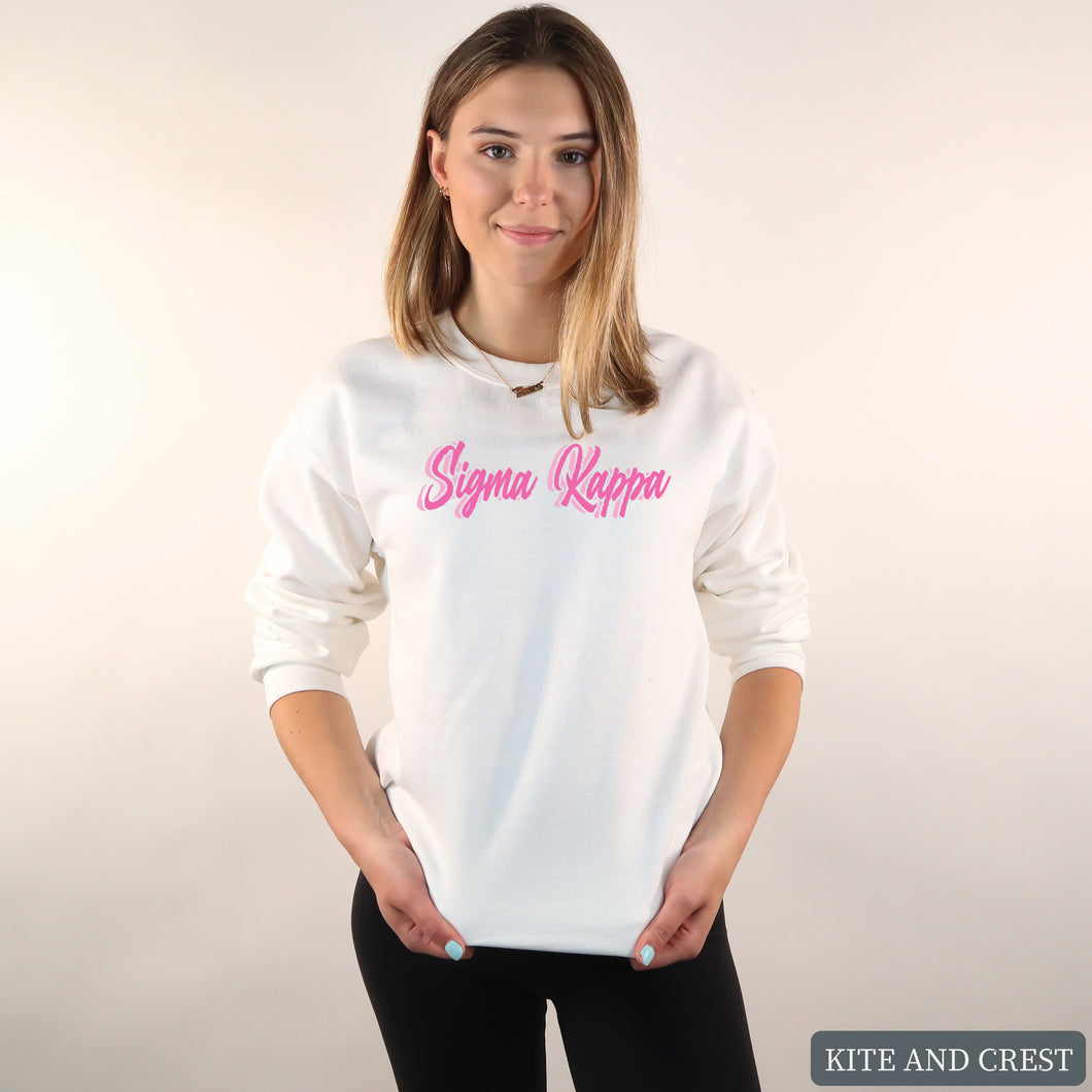 Sweatshirt | NeonpinkColored Crewneck Sweatshirt | Sorority Gift Idea