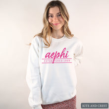 Load image into Gallery viewer, Sweatshirt |pinkEstablished Crewneck Sweatshirt | Sorority Gift Idea
