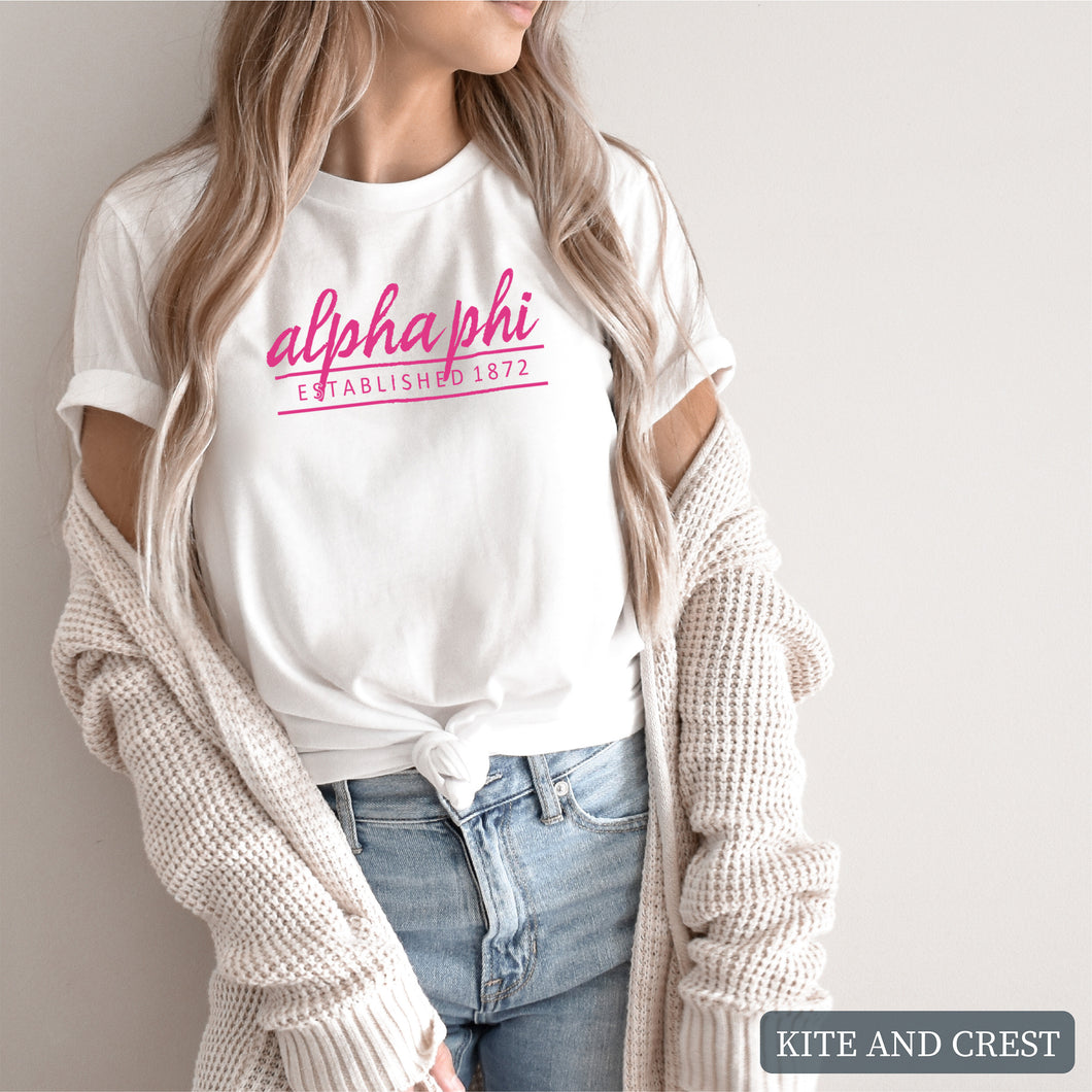 T-Shirt |pinkEstablished Shirt | Sorority Gift Idea