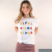 Load image into Gallery viewer, T-Shirt | Circular Colorful Shirt | Sorority Gift Idea
