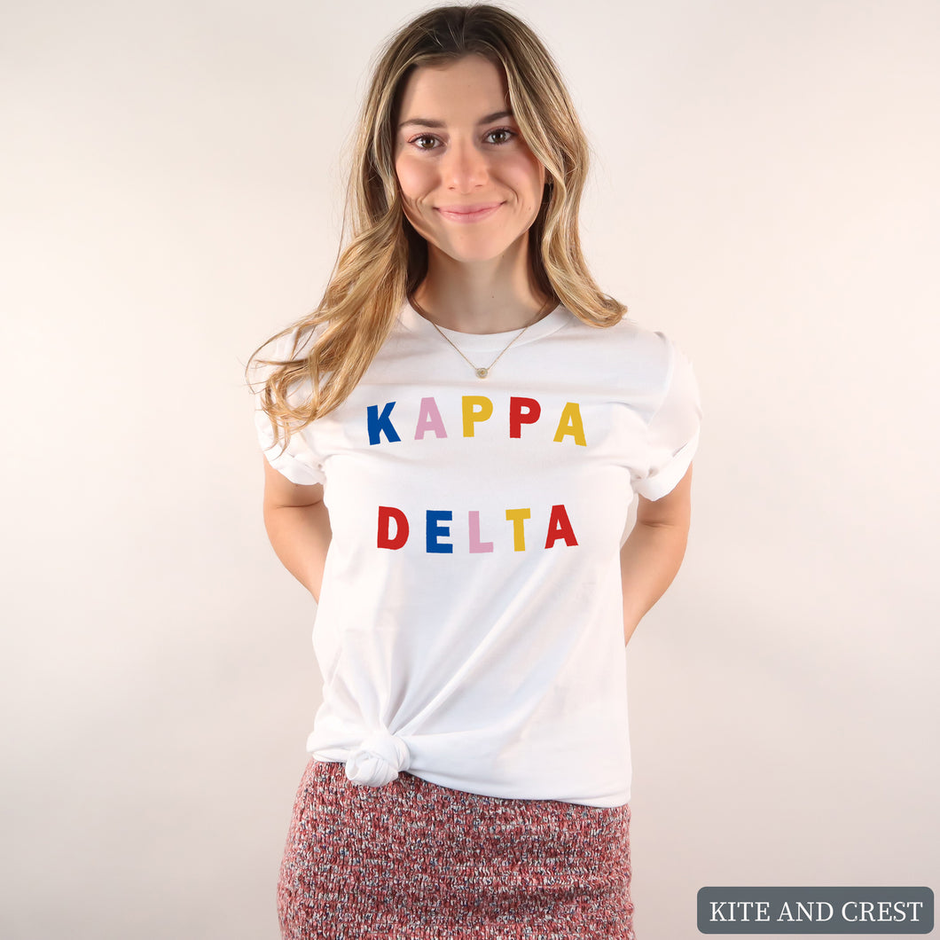 T-Shirt | Circular Colorful Shirt | Sorority Gift Idea