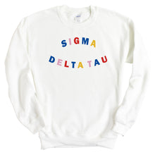 Load image into Gallery viewer, Sweatshirt | Circular Colorful Crewneck Sweatshirt | Sorority Gift Idea
