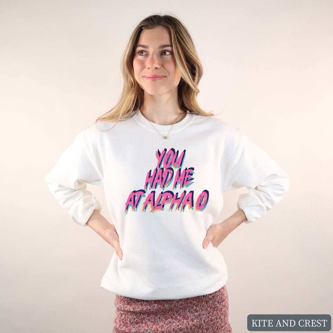 Sweatshirt | You Had Me At Crewneck Sweatshirt | Sorority Gift Idea