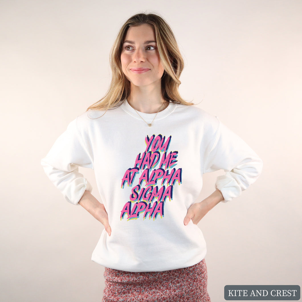 Sweatshirt | You Had Me At Crewneck Sweatshirt | Sorority Gift Idea