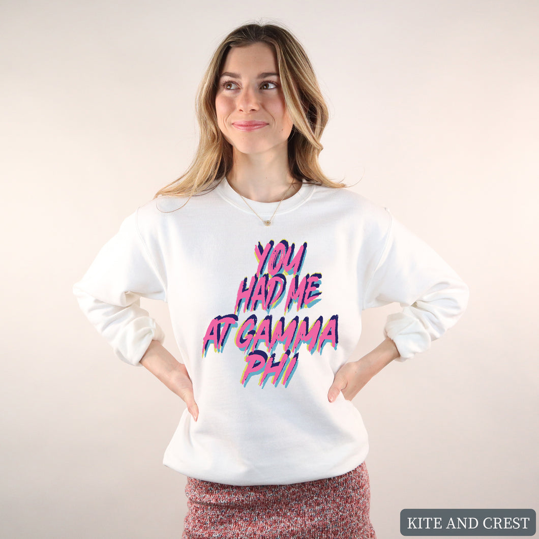 Sweatshirt | You Had Me At Crewneck Sweatshirt | Sorority Gift Idea