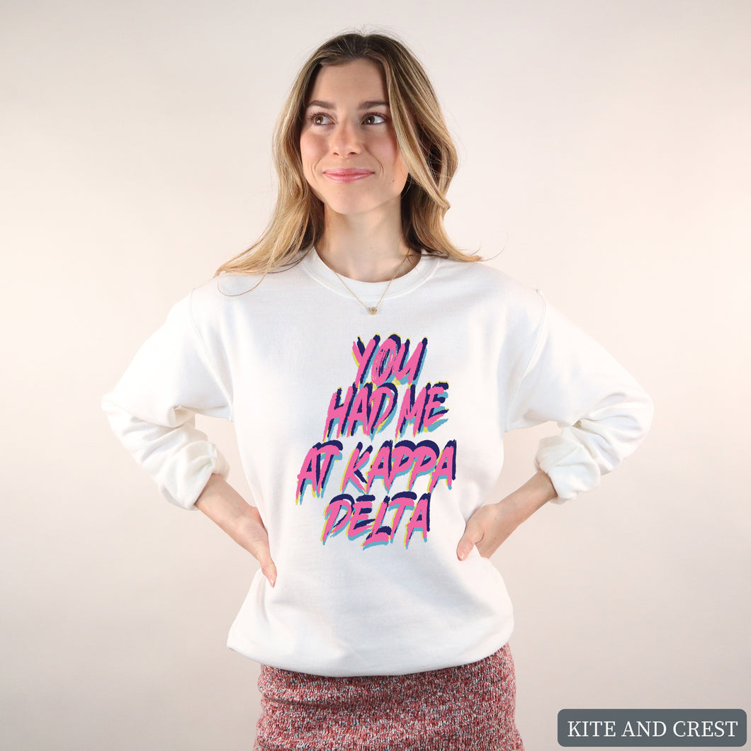 Sweatshirt | You Had Me At Crewneck Sweatshirt | Sorority Gift Idea