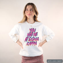 Load image into Gallery viewer, Sweatshirt | You Had Me At Crewneck Sweatshirt | Sorority Gift Idea
