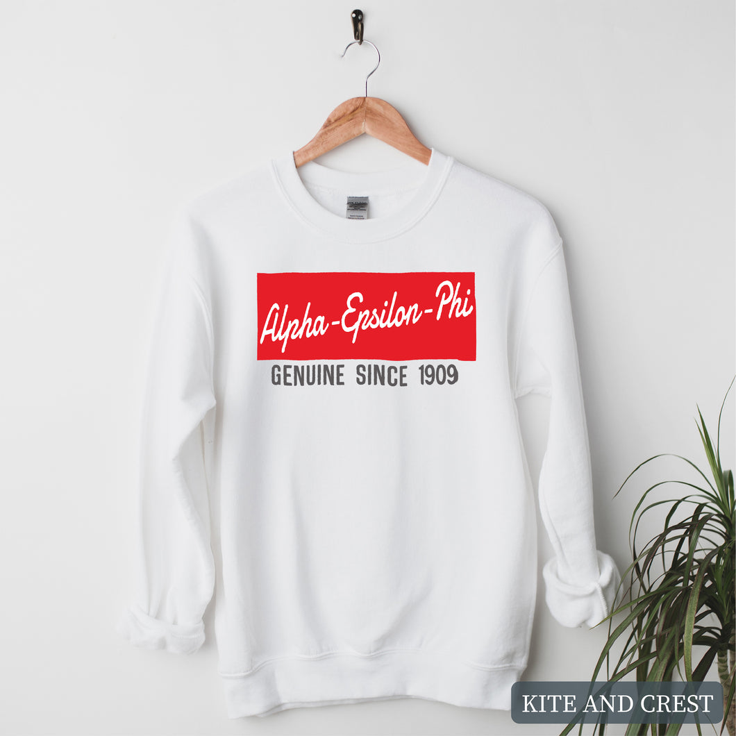 Sweatshirt - Genuine Sorority Crewneck Sweatshirt